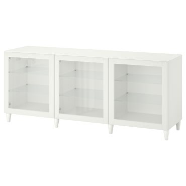 BESTÅ, σύνθεση αποθήκευσης με πόρτες, 180x42x74 cm, 293.849.03