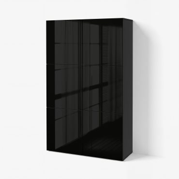 BESTÅ, σύνθεση αποθήκευσης με πόρτες, 120x42x193 cm, 690.715.23