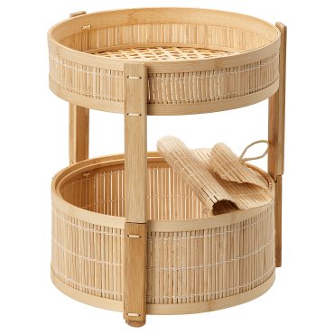 KANELMOTT, vegetable/fruit basket, set of 2, 005.818.00