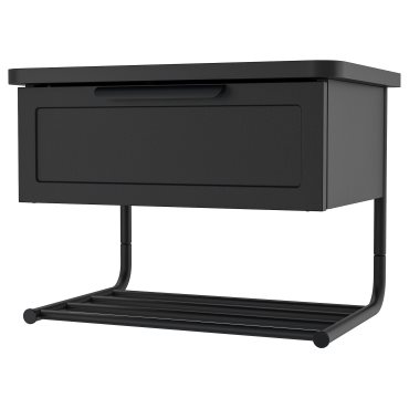 GRÅFJÄLLET, wall-mounted bedside table, 42x29x31 cm, 006.031.14