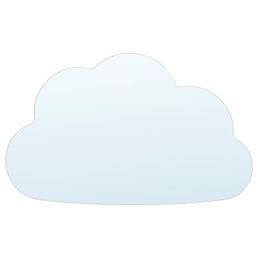 HOLMÖARNA, mirror cloud-shaped, 30x18 cm, 006.322.82