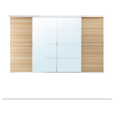 SKYTTA/MEH/AULI, σύνθεση με συρόμενη πόρτα, 401x240 cm, 094.240.47