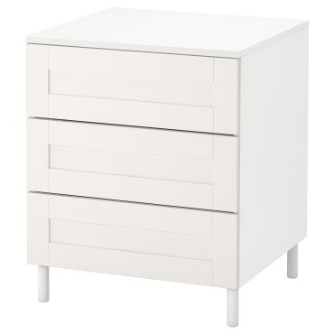 PLATSA, chest of 3 drawers, 60x57x73 cm, 094.878.55