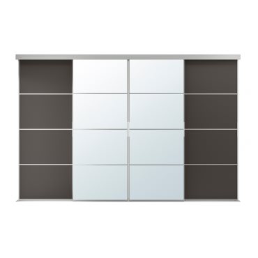 SKYTTA/MEHAMN/AULI, sliding door combination, 301x205 cm, 095.001.64
