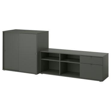 VIHALS, TV/storage combination, 242x37x90 cm, 095.210.72