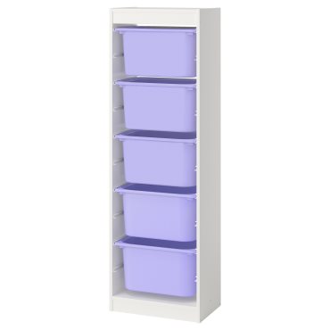 TROFAST, storage combination with boxes, 46x30x145 cm, 095.754.75