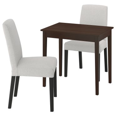 NÄSINGE/BERGMUN, table and 2 chairs, 80x60 cm, 095.970.00