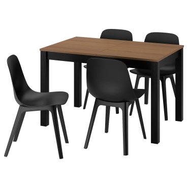 ÅLHULT/ODGER, table and 4 chairs, 120/170x80 cm, 096.100.92