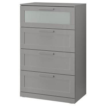 BRIMNES, chest of 4 drawers, 78x124 cm, 106.028.02