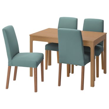 EKEDALEN/BERGMUND, τραπέζι και 4 καρέκλες, 120/180 cm, 194.084.81