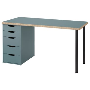 LAGKAPTEN/ALEX, desk, 140x60 cm, 195.235.13