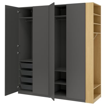 PAX/FORSAND, wardrobe combination, 220x60x236 cm, 196.070.46