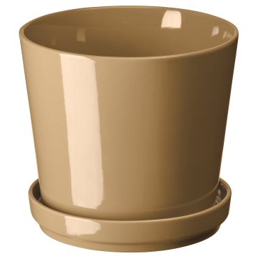 CITRUSFRUKT, plant pot with saucer in/outdoor, 15 cm, 205.515.76