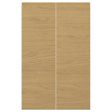 VOXTORP, right-hand 2 piece door for corner base cabinet set, 25x80 cm, 205.591.53