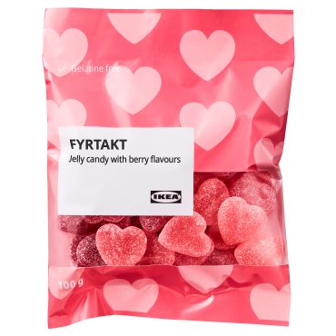 FYRTAKT, jelly candy with berry flavours, 100 g, 205.869.29