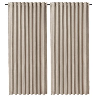 ANNAKAJSA, room darkening curtains with heading tape/1 pair, 145x280 cm, 206.364.01