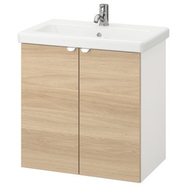 ENHET/TVALLEN, wash-basin cabinet with 2 doors, 293.365.25