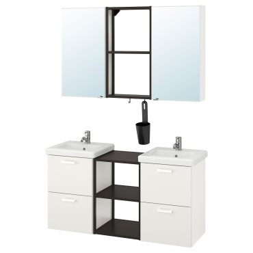 ENHET/TVALLEN, bathroom furniture, set of 25, 293.375.96