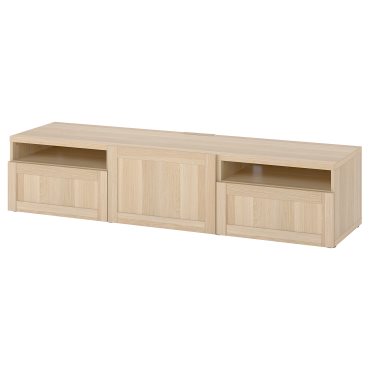 BESTÅ, TV bench with door/drawers push open, 180x42x39 cm, 294.324.85