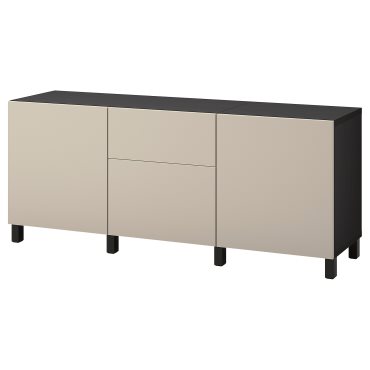 BESTÅ, storage combination with drawers soft-closing, 180x42x74 cm, 294.402.54