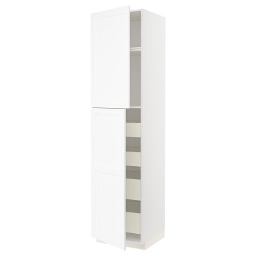METOD, high cabinet with 2 doors/4 drawers, 60x60x240 cm, 294.733.29