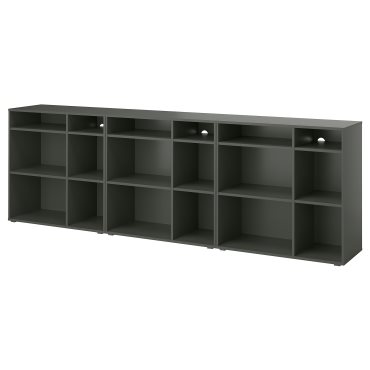VIHALS, shelving combination, 286x37x90 cm, 295.210.71