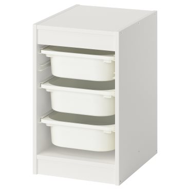 TROFAST, storage combination with boxes, 34x44x56 cm, 295.732.20