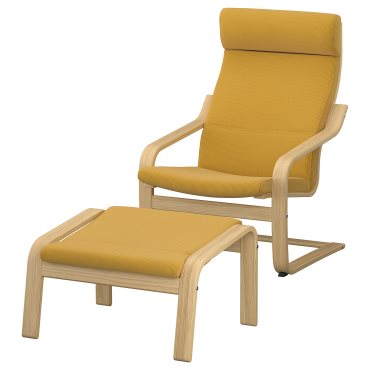 POÄNG, armchair and footstool, 296.254.79