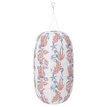 SOLVINDEN, ηλιακό κρεμαστό φωτιστικό με ενσωματωμένο φωτισμό LED/εξωτερικού χώρου οβάλ, 33 cm, 305.144.99