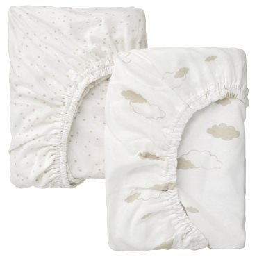 ALSKVARD, fitted sheet for bassinet, 305.264.02