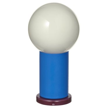 IKEA PS 2026, φορητό φωτιστικό με ενσωματωμένο φωτισμό LED, λειτουργία με μπαταρία/ρυθμιζόμενης έντασης, 22 cm, 306.135.69