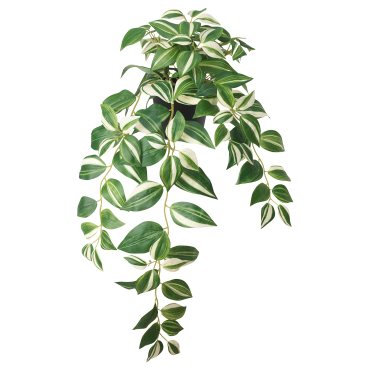 FEJKA, artificial potted plant in/outdoor/tradescantia zebrina, 12 cm, 306.152.38