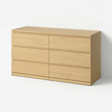 STORKLINTA, συρταριέρα με 6 συρτάρια, 140x50x75 cm, 306.275.47