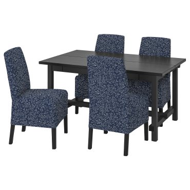 NORDVIKEN/BERGMUND, τραπέζι και 4 καρέκλες, 152/223 cm, 394.082.82