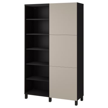 BESTÅ, storage combination with doors, 120x42x202 cm, 394.217.02