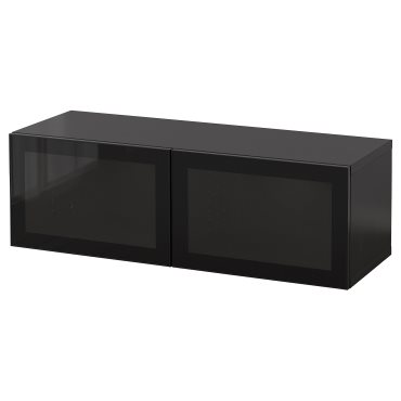 BESTÅ, σύνθεση ντουλαπιών τοίχου, 120x42x38 cm, 394.398.63