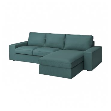 KIVIK, 3-seat sofa with chaise longue, 394.430.54