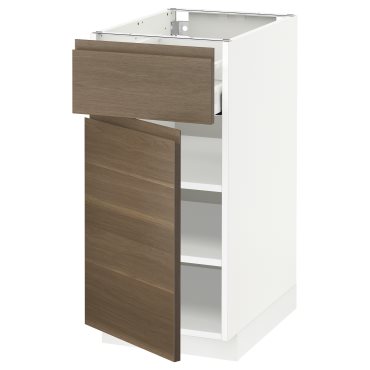 METOD/MAXIMERA, base cabinet with drawer/door, 40x60 cm, 394.671.01