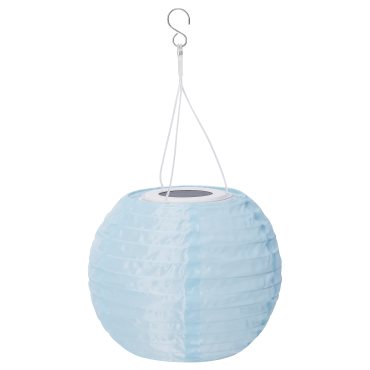SOLVINDEN, solar-powered pendant lamp with built-in LED light source/outdoor globe, 22 cm, 405.139.51