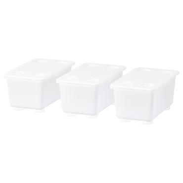 GLIS, box with lid/3 pack, 17x10 cm, 406.041.16