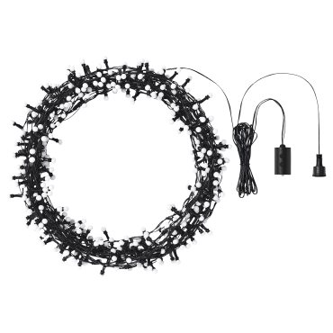 STRÅLA, lighting chain with built-in LED light source/οutdoor/ball, 20 m, 406.332.08