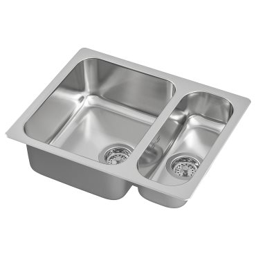 HILLESJÖN, inset sink 1 1/2 bowl, 58x46 cm, 491.406.31