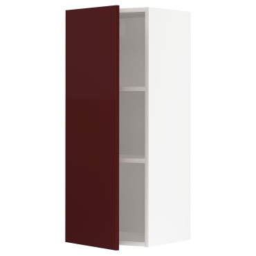 METOD, wall cabinet with shelves, 40x100 cm, 494.620.23