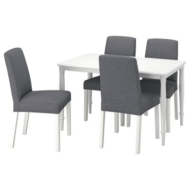 DANDERYD/BERGMUND, table and 4 chairs, 130 cm, 495.442.55