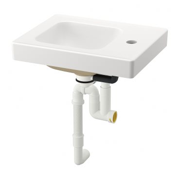 ORRSJON, wash-basin with water trap, 42x34 cm, 495.711.83
