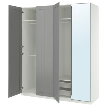 PAX/KAMMAR/GULL, wardrobe combination, 200x60x236 cm, 495.725.83