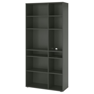 VIHALS, shelving unit with 10 shelves, 95x37x200 cm, 505.429.05