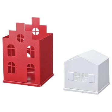 VINTERFINT, pillar candle holder, set of 2, 505.550.02