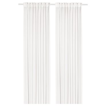 STENFRÖ, sheer curtains with heading tape/1 pair, 145x300 cm, 505.621.25
