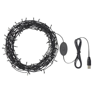 STRÅLA, αλυσίδα με ενσωματωμένο φωτισμό LED/200 λαμπτήρες, 505.632.00